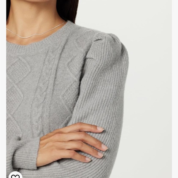 Puff Sleeve Cable-Knit Sweater - Picture 3 of 6